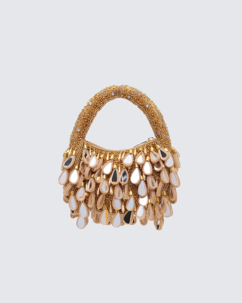 Finesse Rania Gold Raindrop Mirror Bag