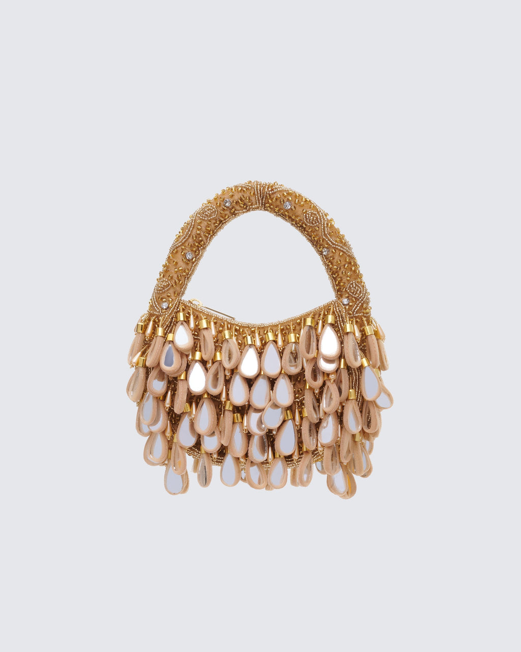 Finesse Rania Gold Raindrop Mirror Bag