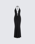 Finesse Ravie Halterneck Maxi Dress