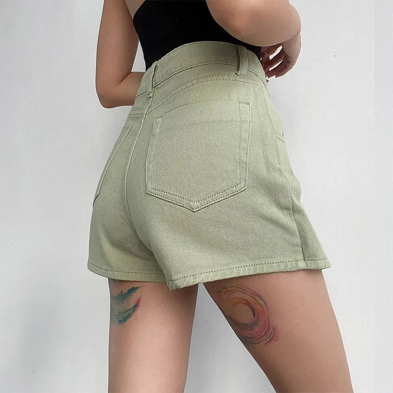 Nabalu Nerissa | Women’s Wrap Style Denim Mini Skirt