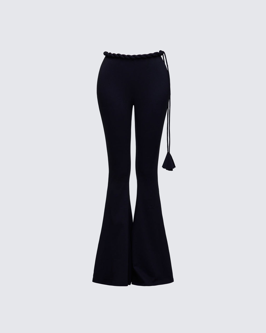 Finesse Sailor Black Jersey Twist Waist Pant