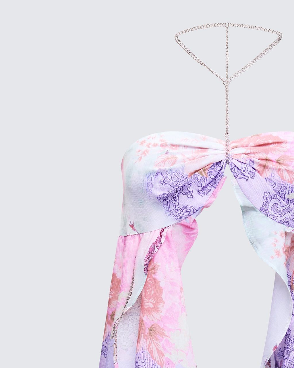 Finesse Seaphira Multi Printed Ruffle Top