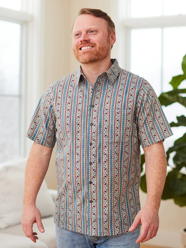 April Cornell Pale Blue Colored Eyes Shirt