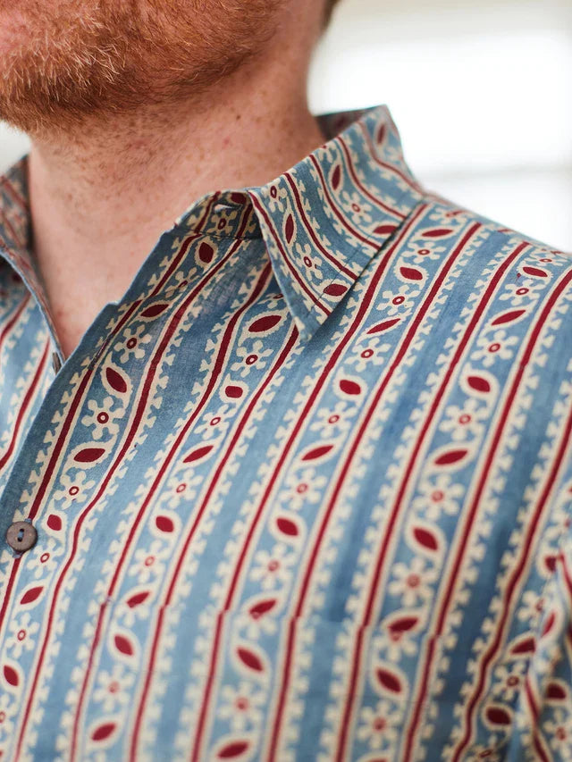 April Cornell Pale Blue Colored Eyes Shirt