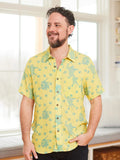 April Cornell Electric Tiger Shirt - Sunshine Aqua