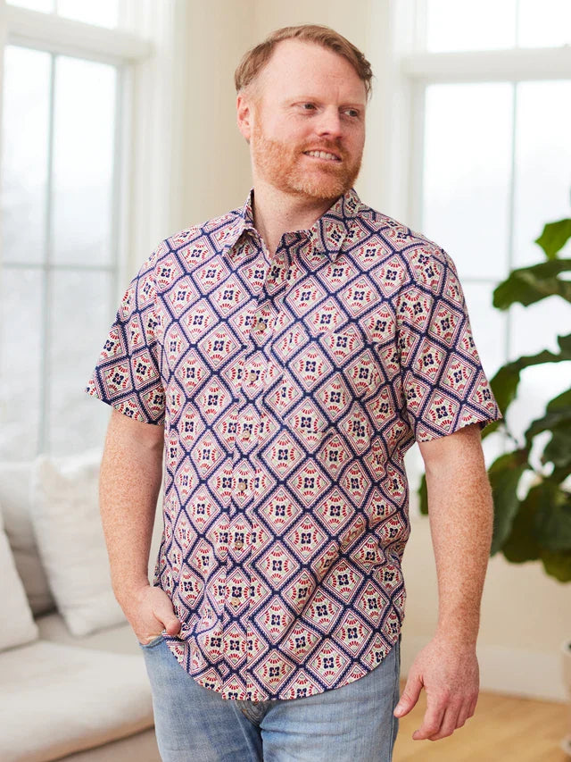 April Cornell Diamonds Shirt