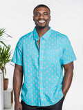 April Cornell Flamingo Shirt - Turquoise