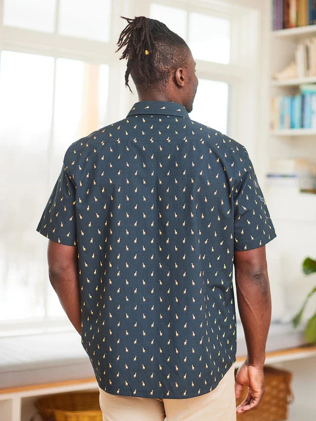April Cornell Giraffe Nation Shirt - Black