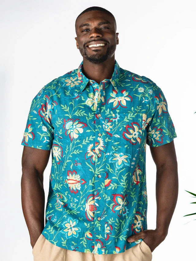 April Cornell Honolulu Shirt - Teal