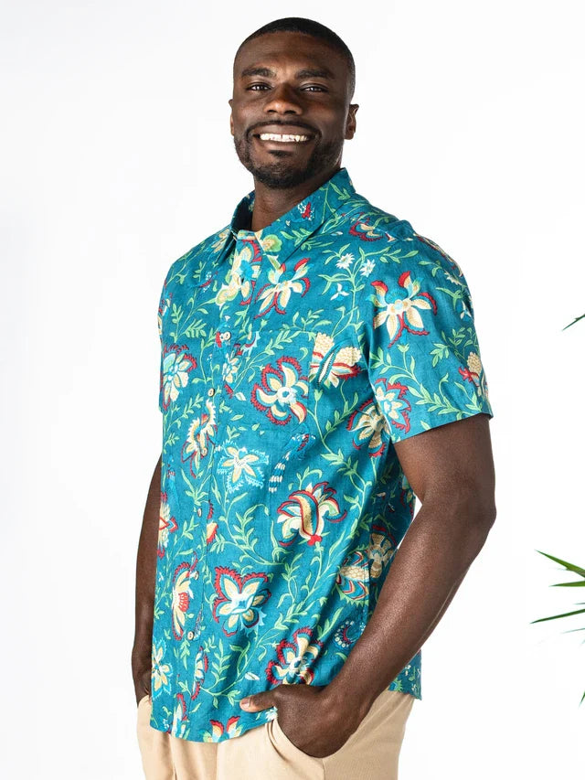 April Cornell Honolulu Shirt - Teal