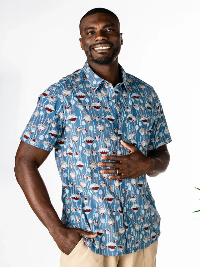April Cornell Rise Up Shirt - Indigo