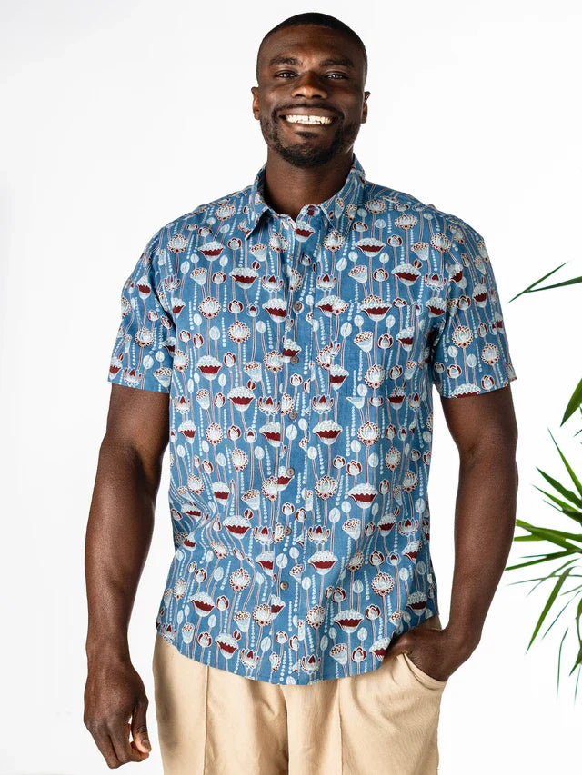 April Cornell Rise Up Shirt - Indigo