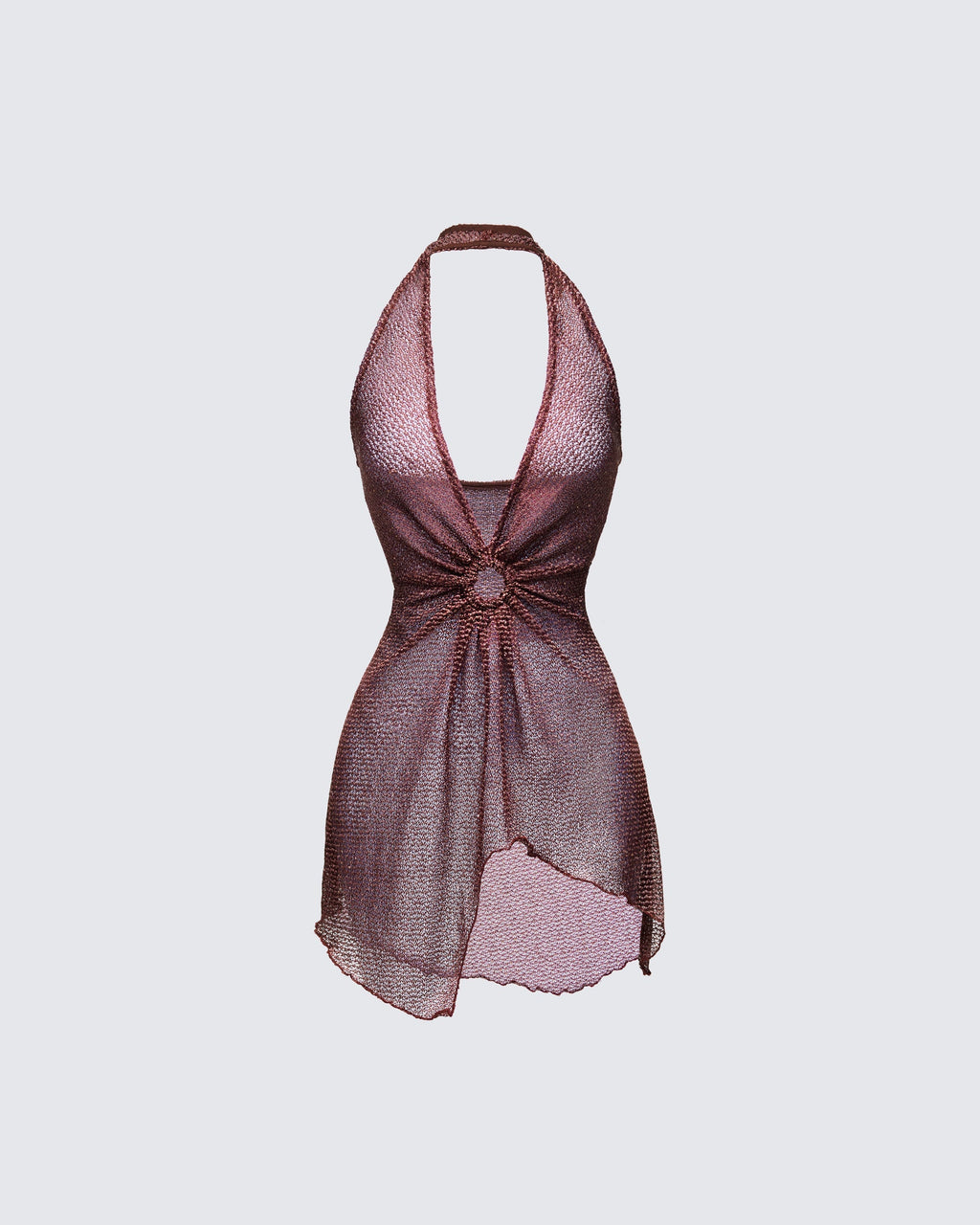 Finesse Shakira Bronze Ring Halter Dress