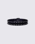 Finesse Sisay Black Studded Jeans Belt