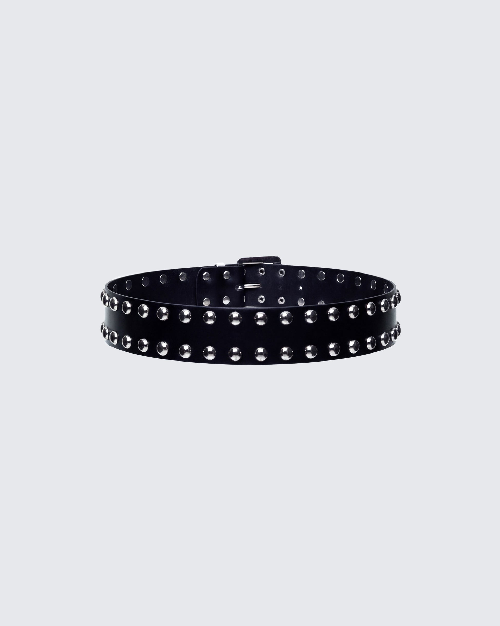 Finesse Sisay Black Studded Jeans Belt