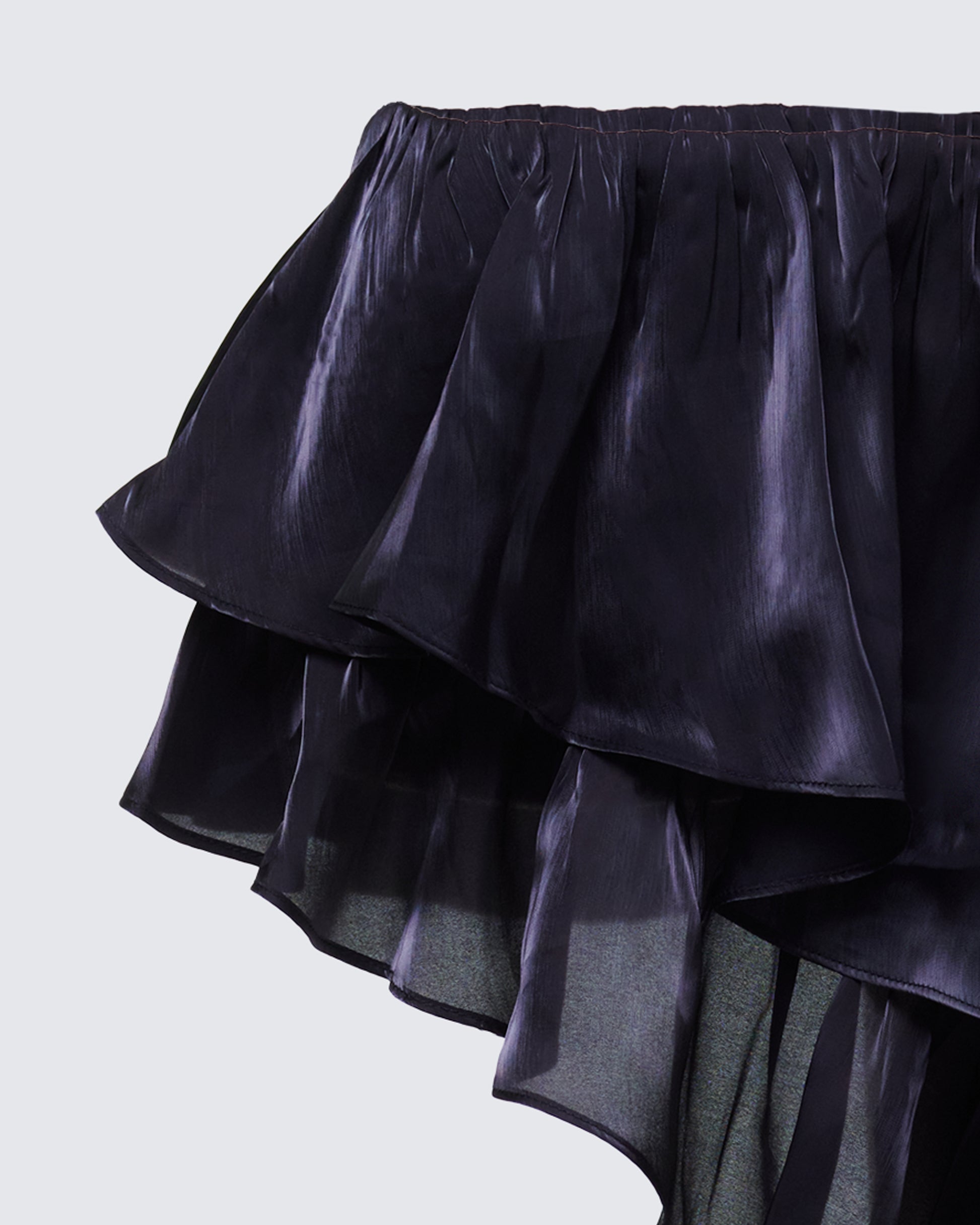 Finesse Skipper Ruffle Asymmetrical Skirt