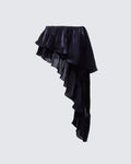 Finesse Skipper Ruffle Asymmetrical Skirt