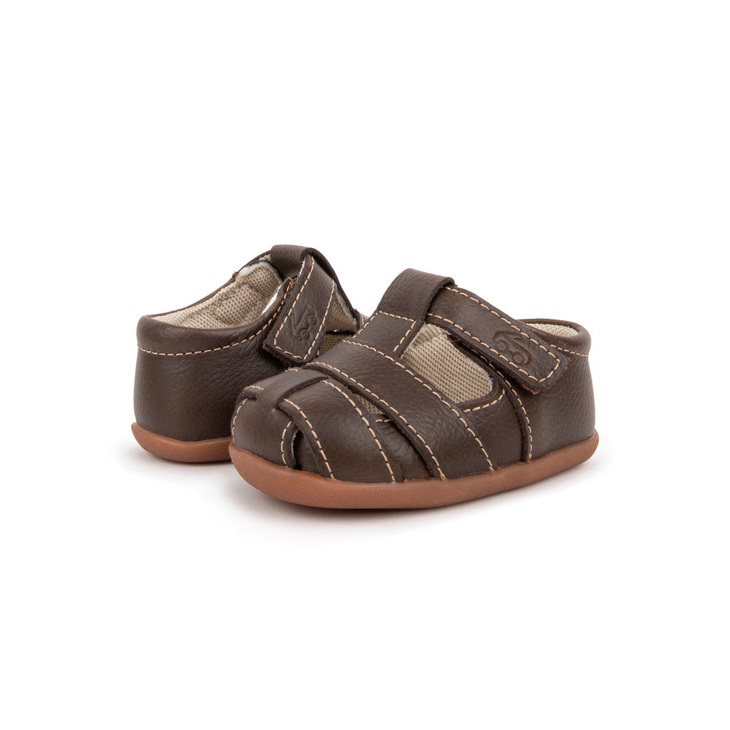 See Kai Run boys Brook (First Walker) Chocolate Brown