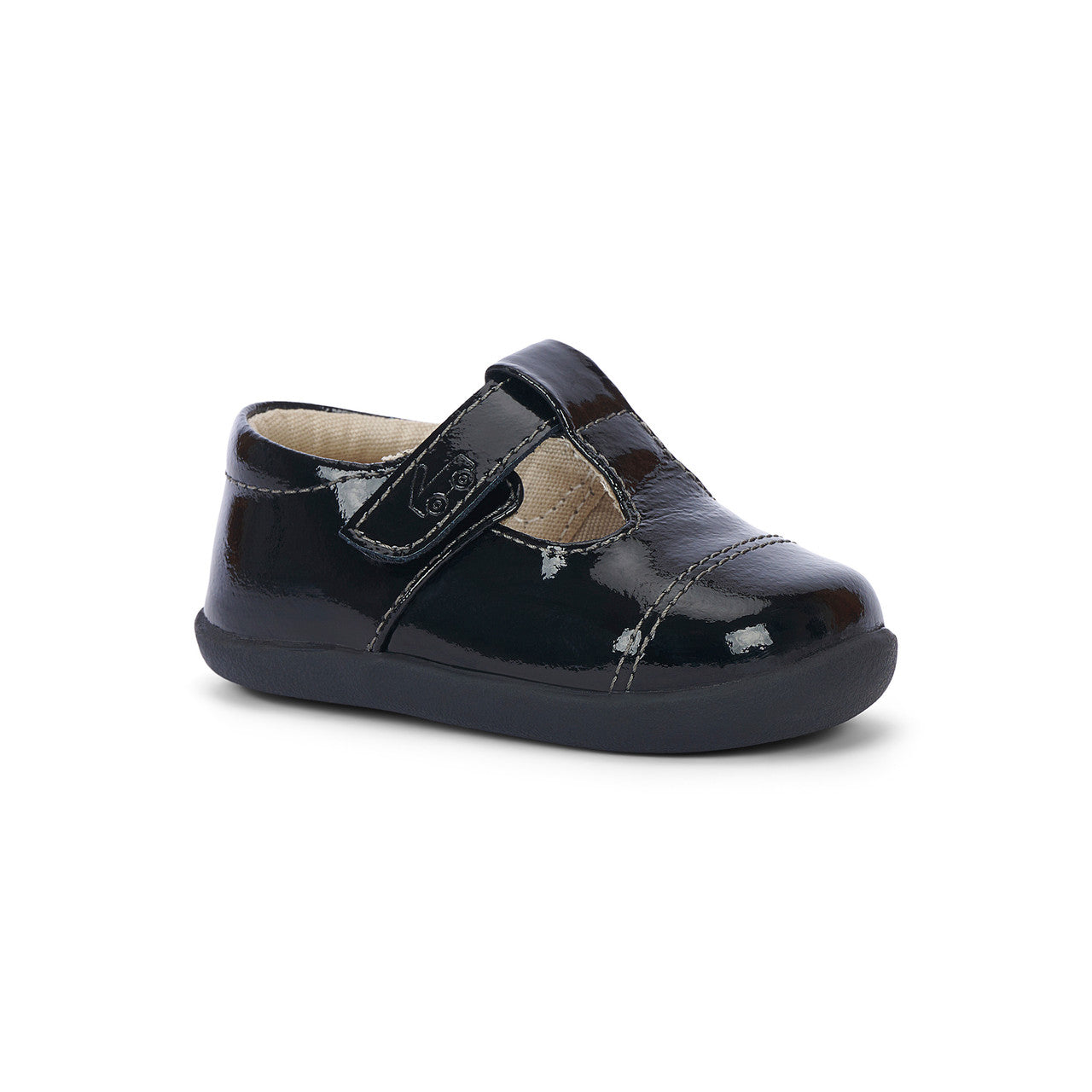 See Kai Run girls Bianca Mini (First Walker) Black Patent