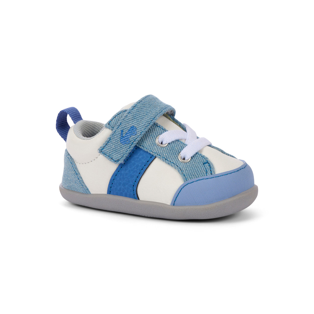 See Kai Run boys Connor Mini White/Washed Denim