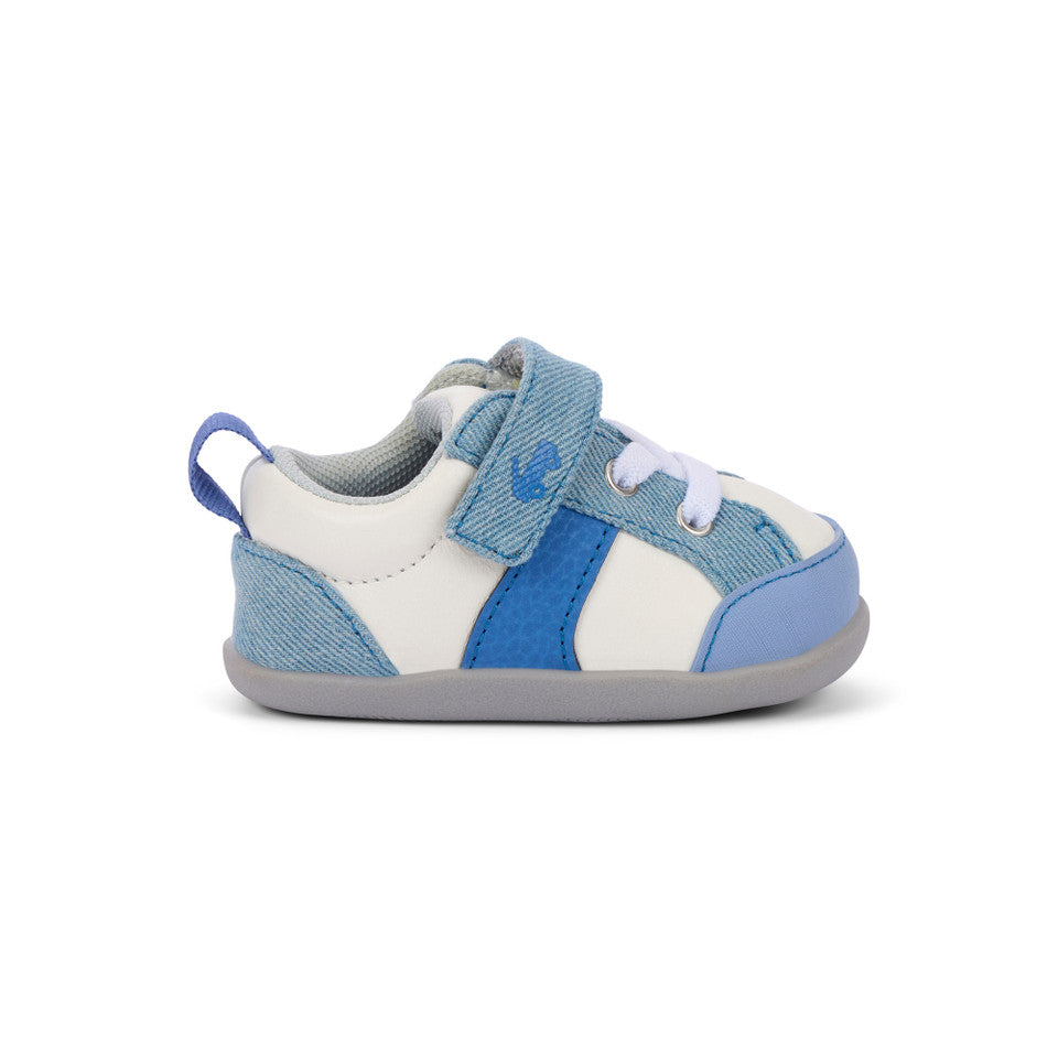 See Kai Run boys Connor Mini White/Washed Denim