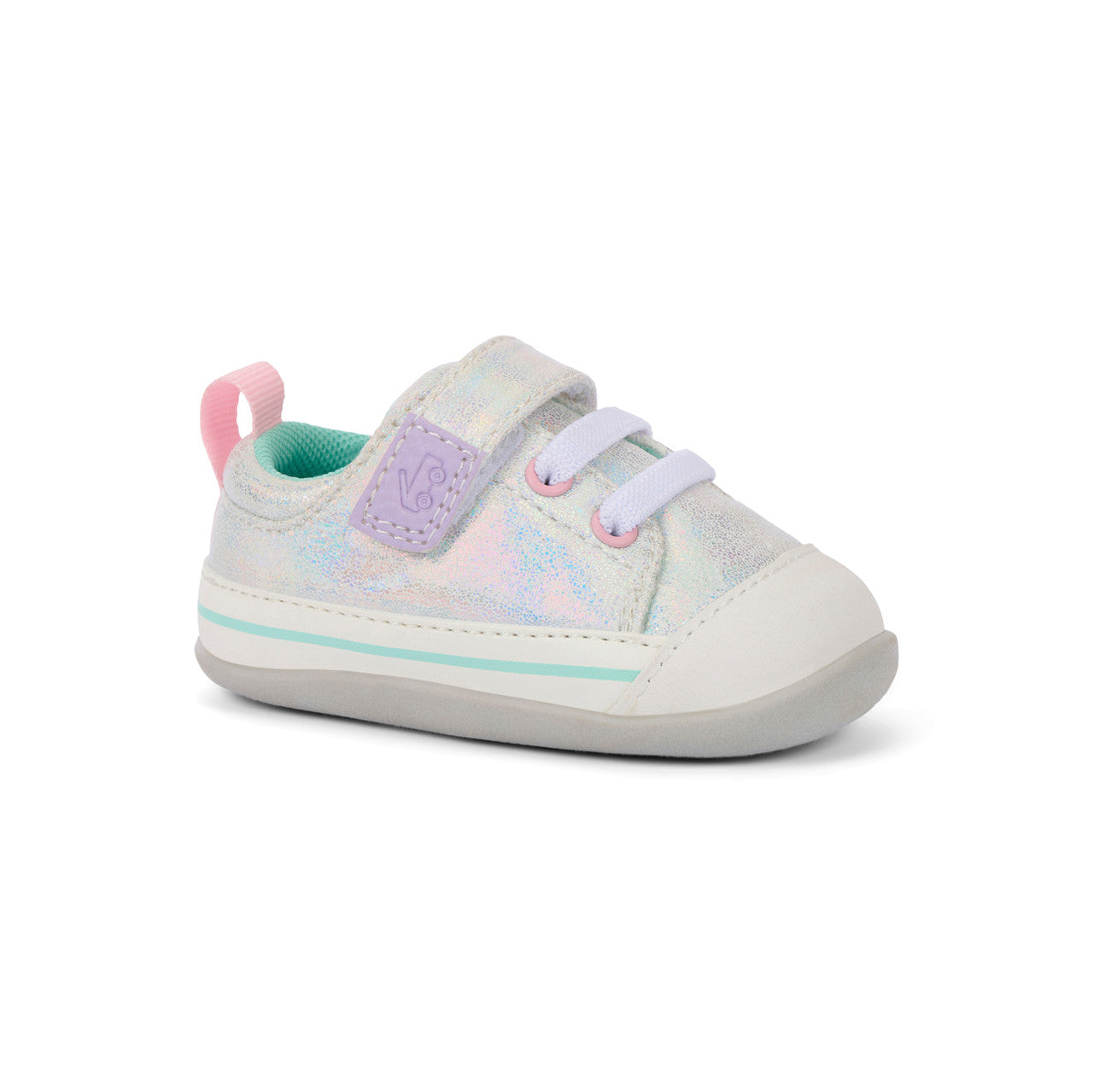 See Kai Run girls Stevie Mini Silver Metallic