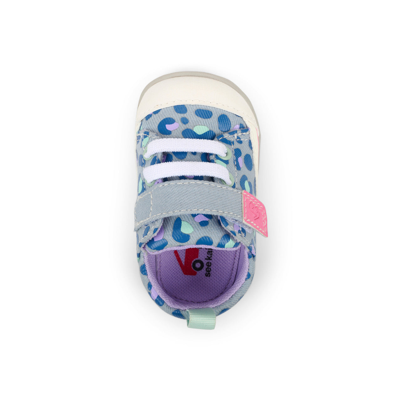 See Kai Run girls Stevie Mini Sky Blue/Leopard