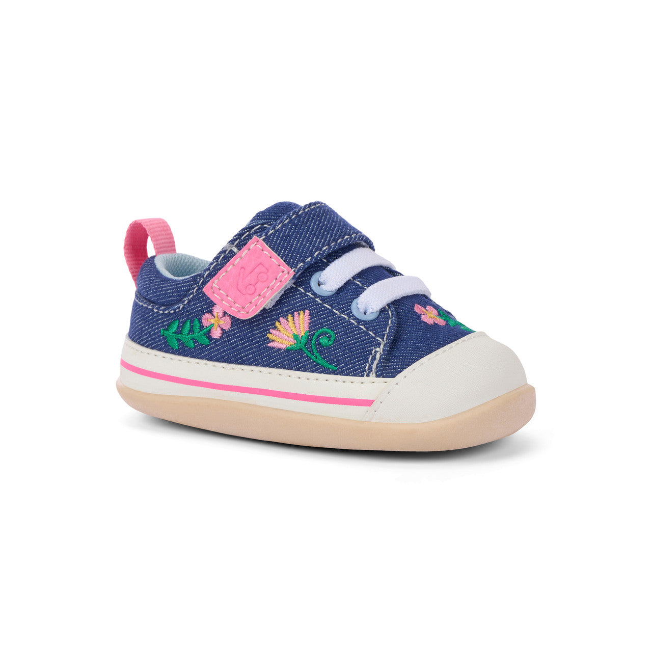 See Kai Run girls Stevie Mini Blue Denim/Garden