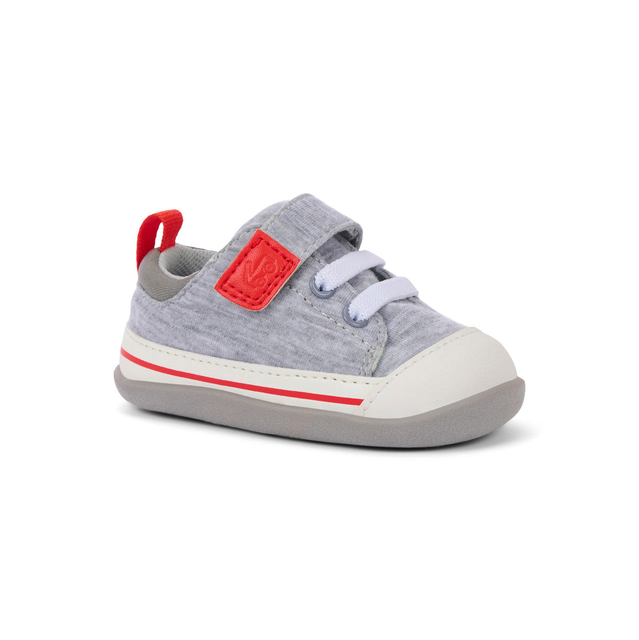 See Kai Run boys Stevie Mini Gray Jersey/Red