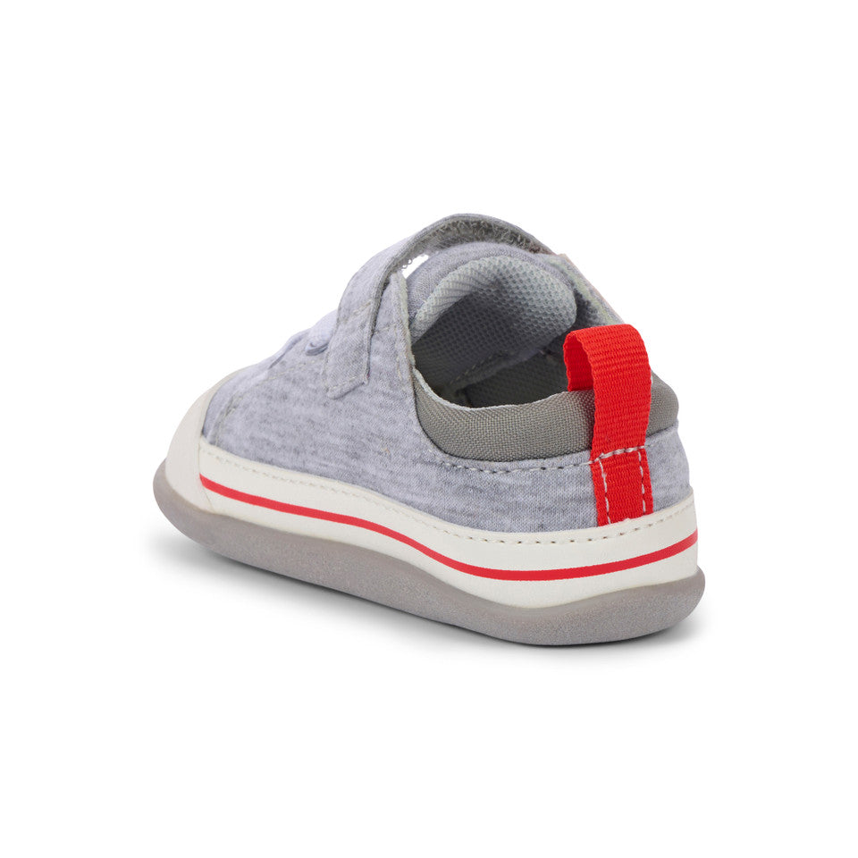 See Kai Run boys Stevie Mini Gray Jersey/Red