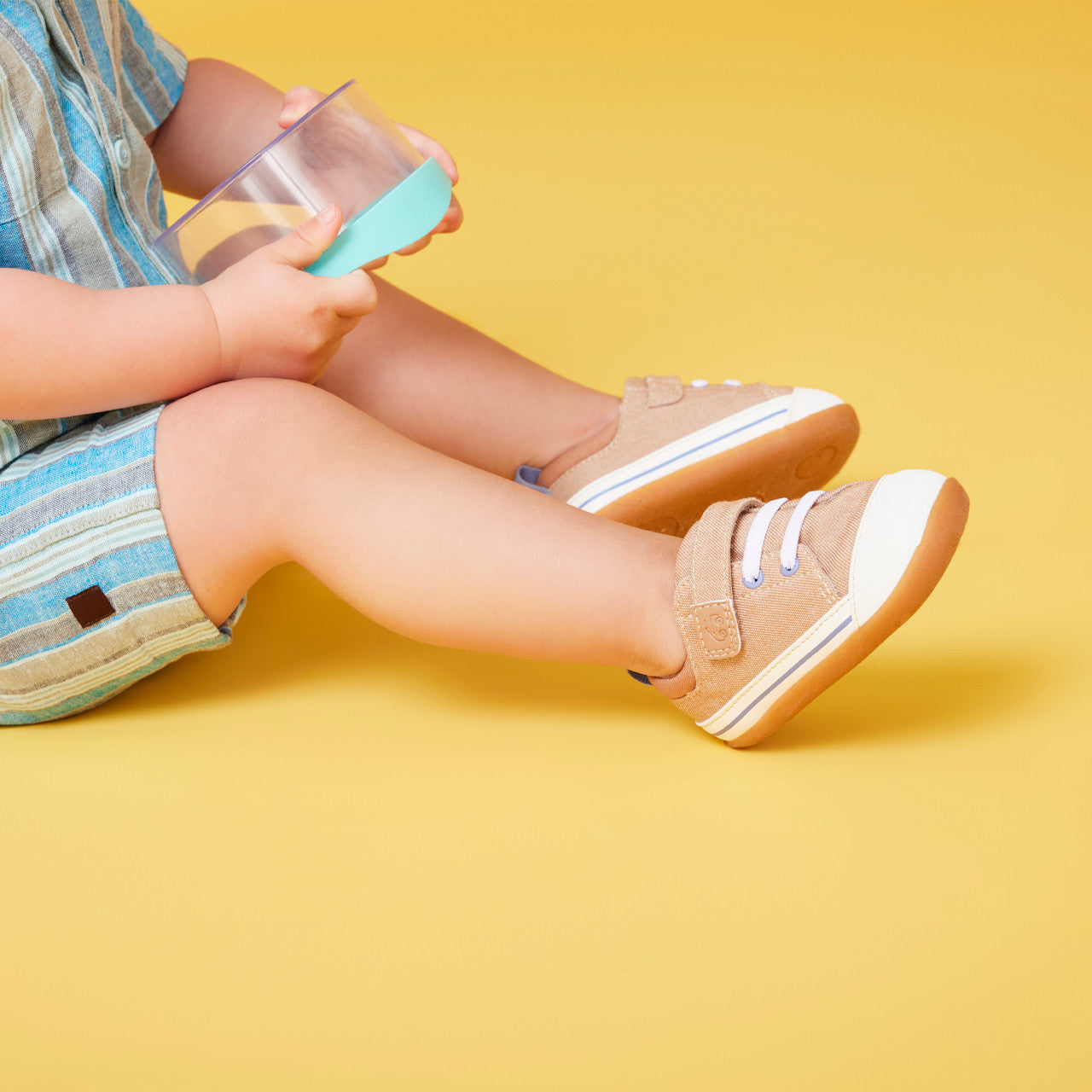 See Kai Run boys Stevie Mini (First Walker) Khaki