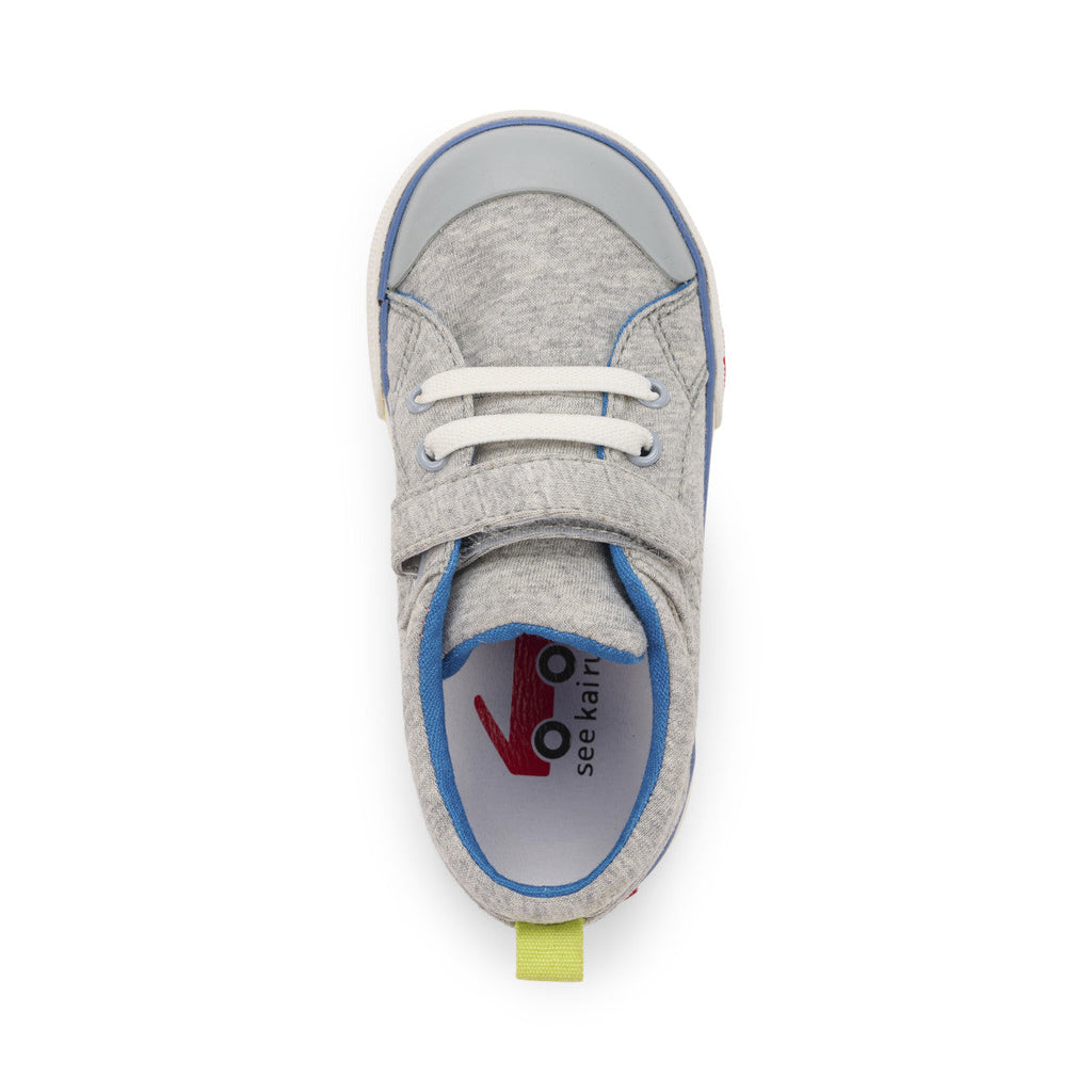 See Kai Run boys Tanner Gray Jersey/Lime