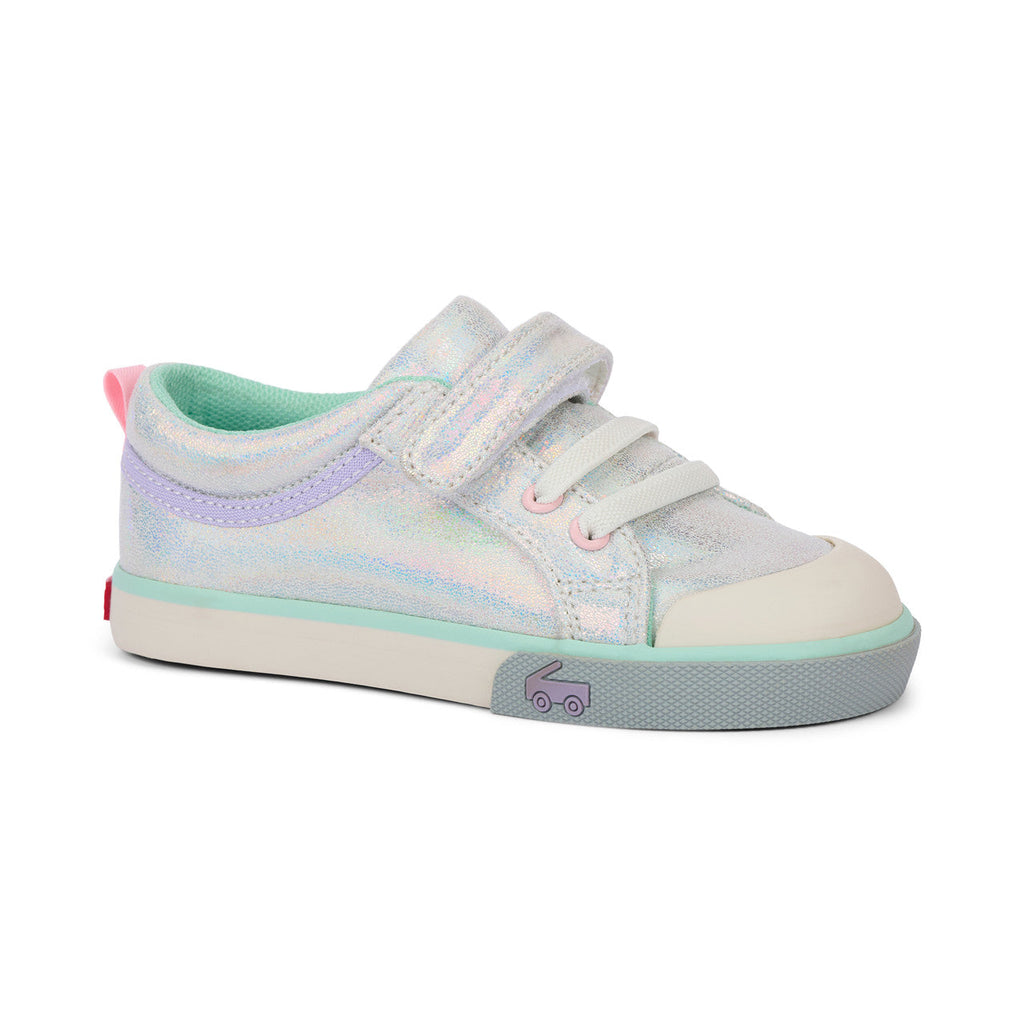 See Kai Run girls Kristin Silver Metallic
