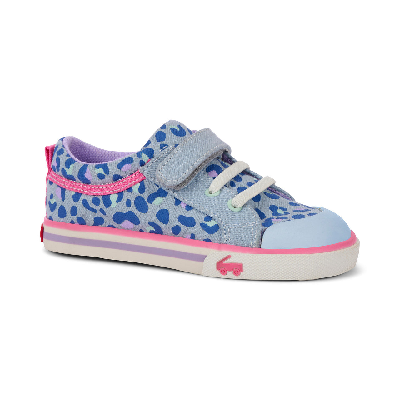 See Kai Run girls Kristin Sky Blue/Leopard