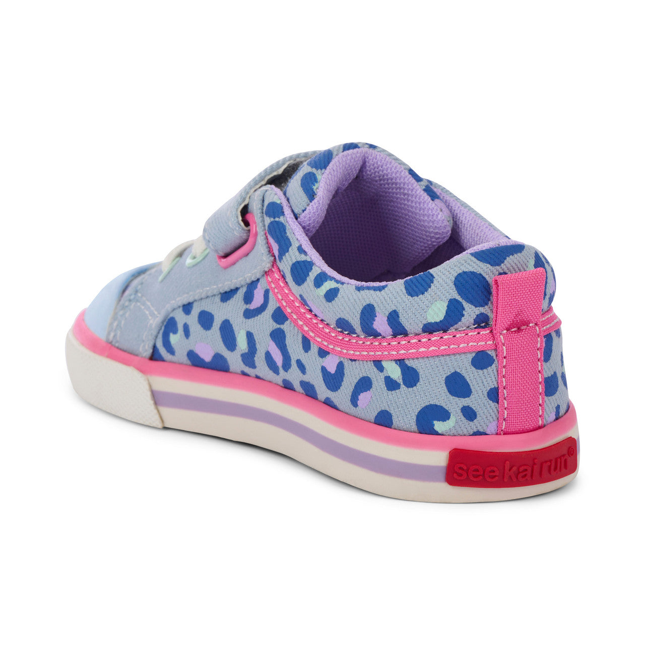 See Kai Run girls Kristin Sky Blue/Leopard