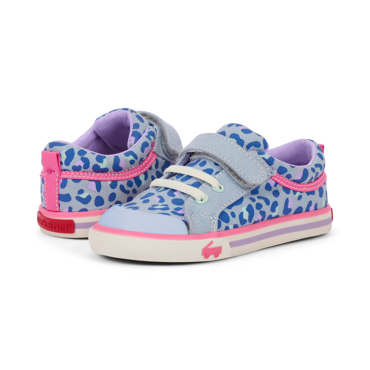 See Kai Run girls Kristin Sky Blue/Leopard