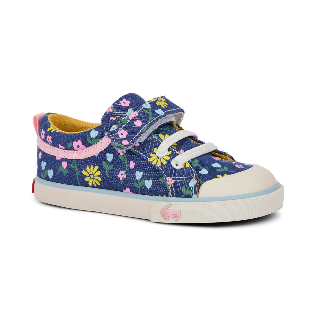 See Kai Run girls Kristin Blue Denim/Floral