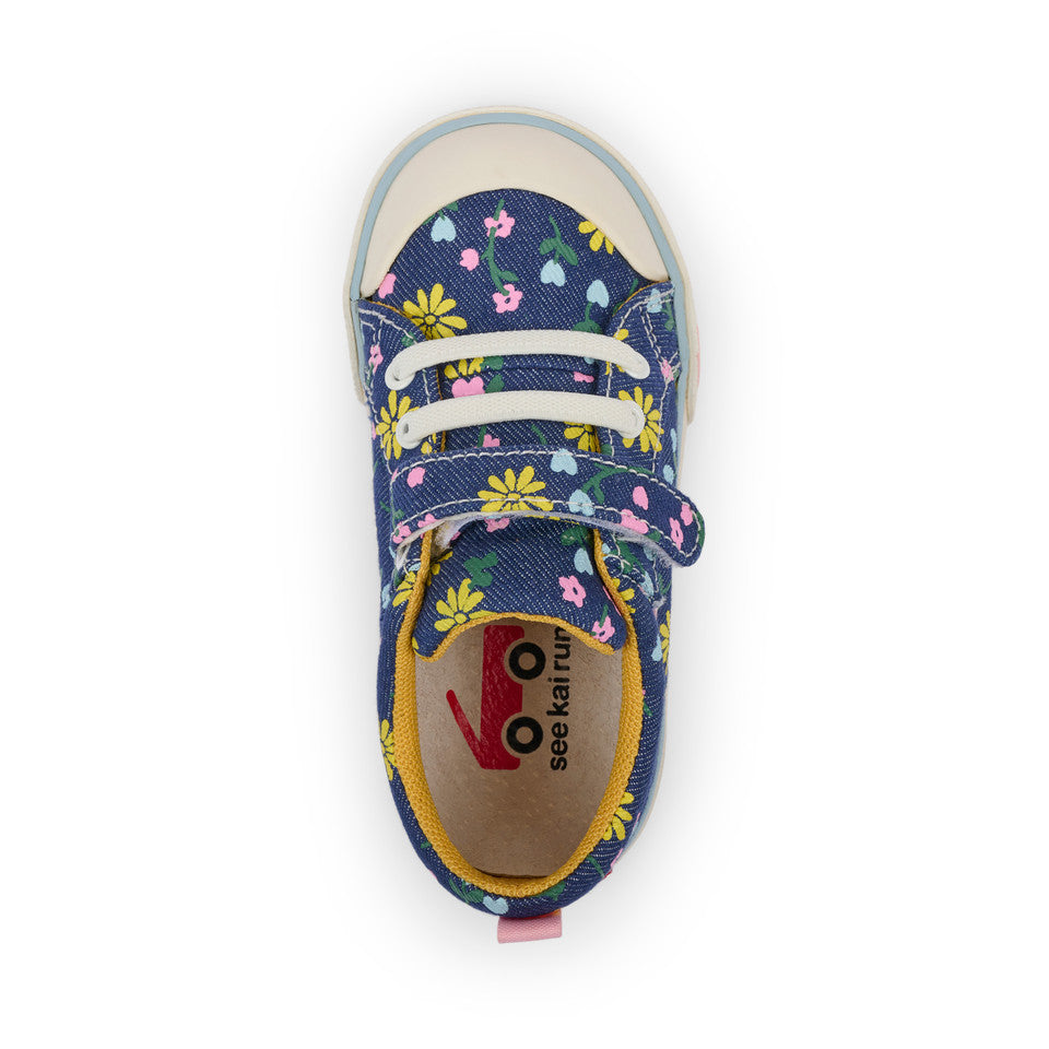 See Kai Run girls Kristin Blue Denim/Floral