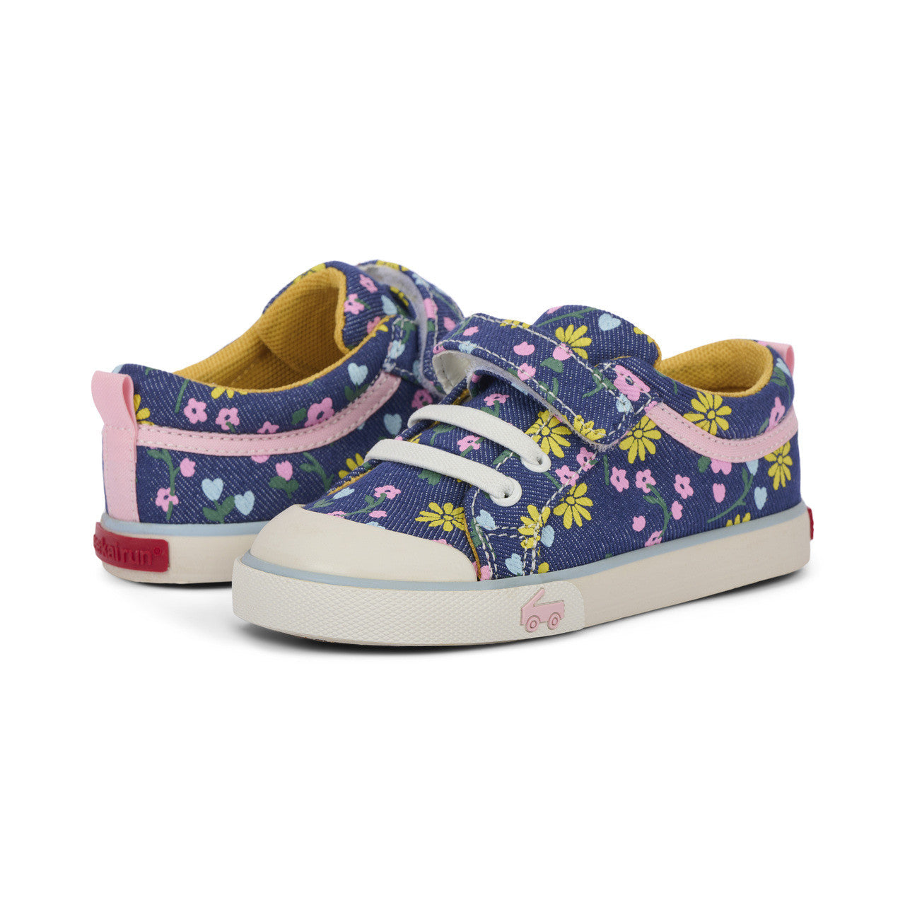 See Kai Run girls Kristin Blue Denim/Floral