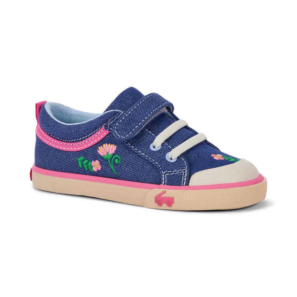 See Kai Run girls Kristin Blue Denim/Garden