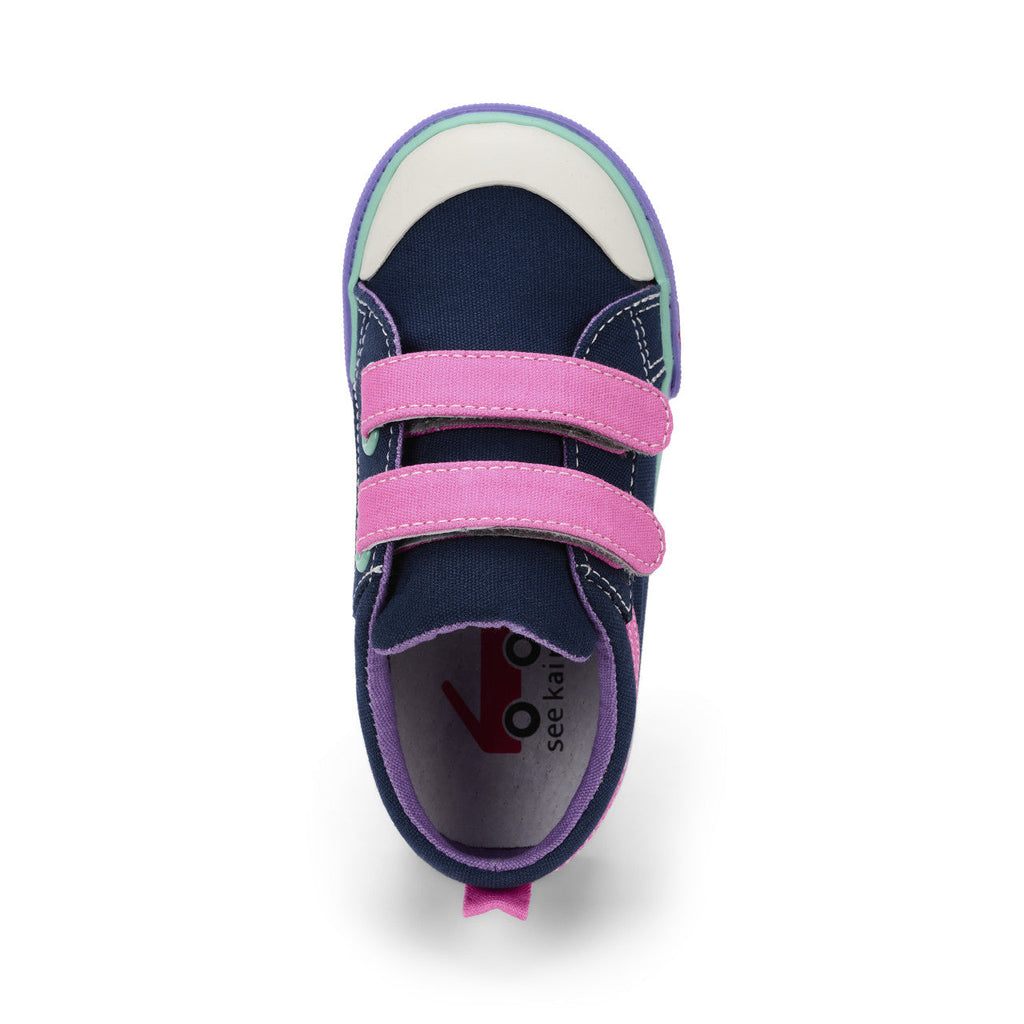 See Kai Run girls Robyne Navy/Hot Pink