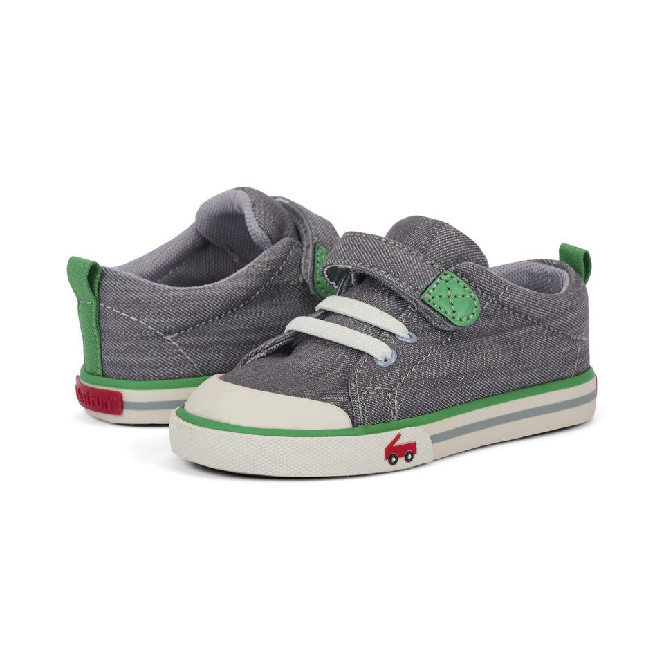See Kai Run boys Stevie II Gray Denim/Green