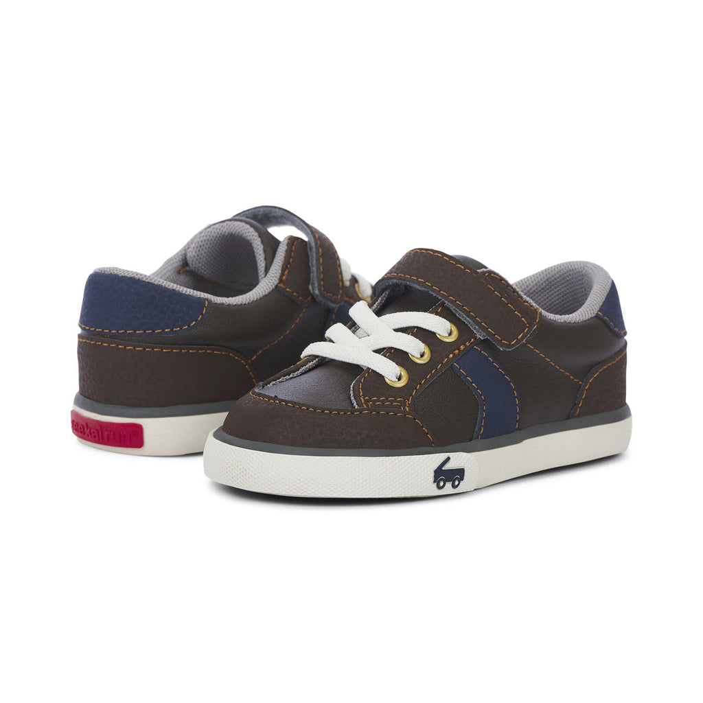 See Kai Run boys Connor Brown Leather