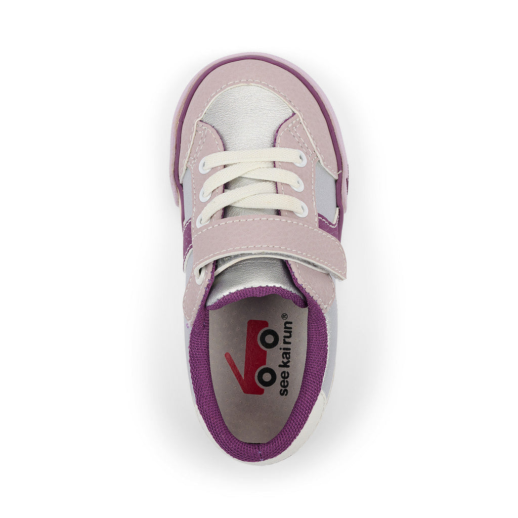 See Kai Run girls Connor Silver Leather