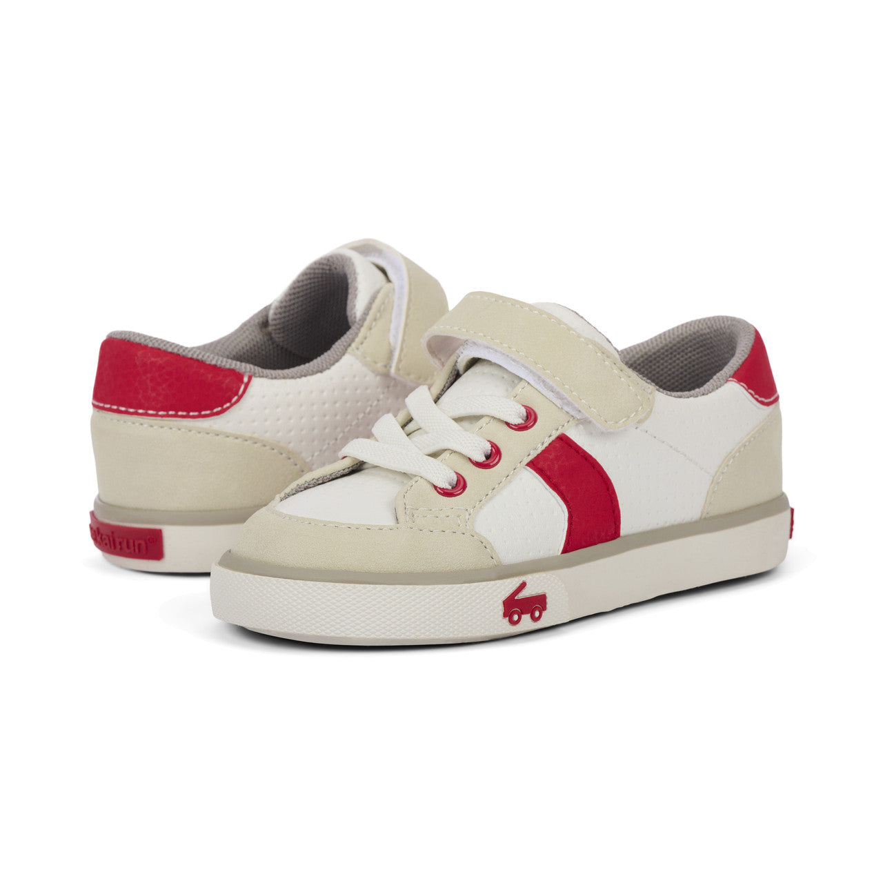 See Kai Run boys Connor White/Red