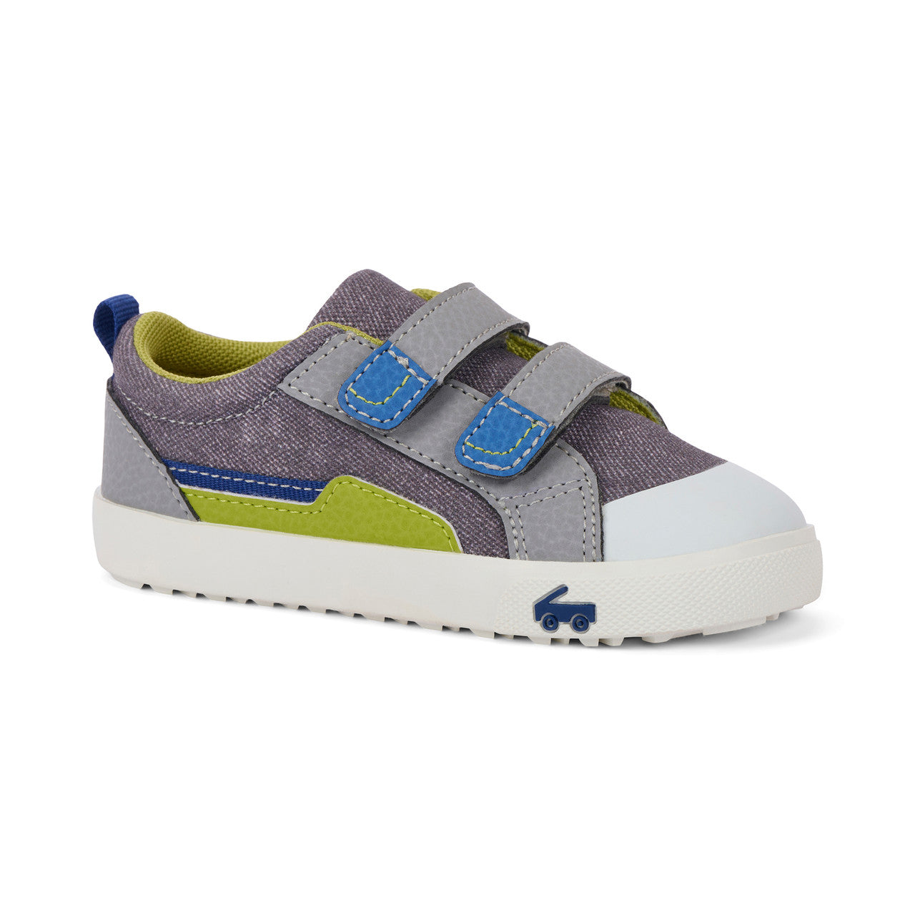 See Kai Run boys Riley Gray Denim/Lime