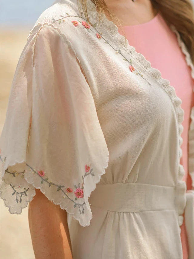 April Cornell Vintage Love Sweater - Ecru