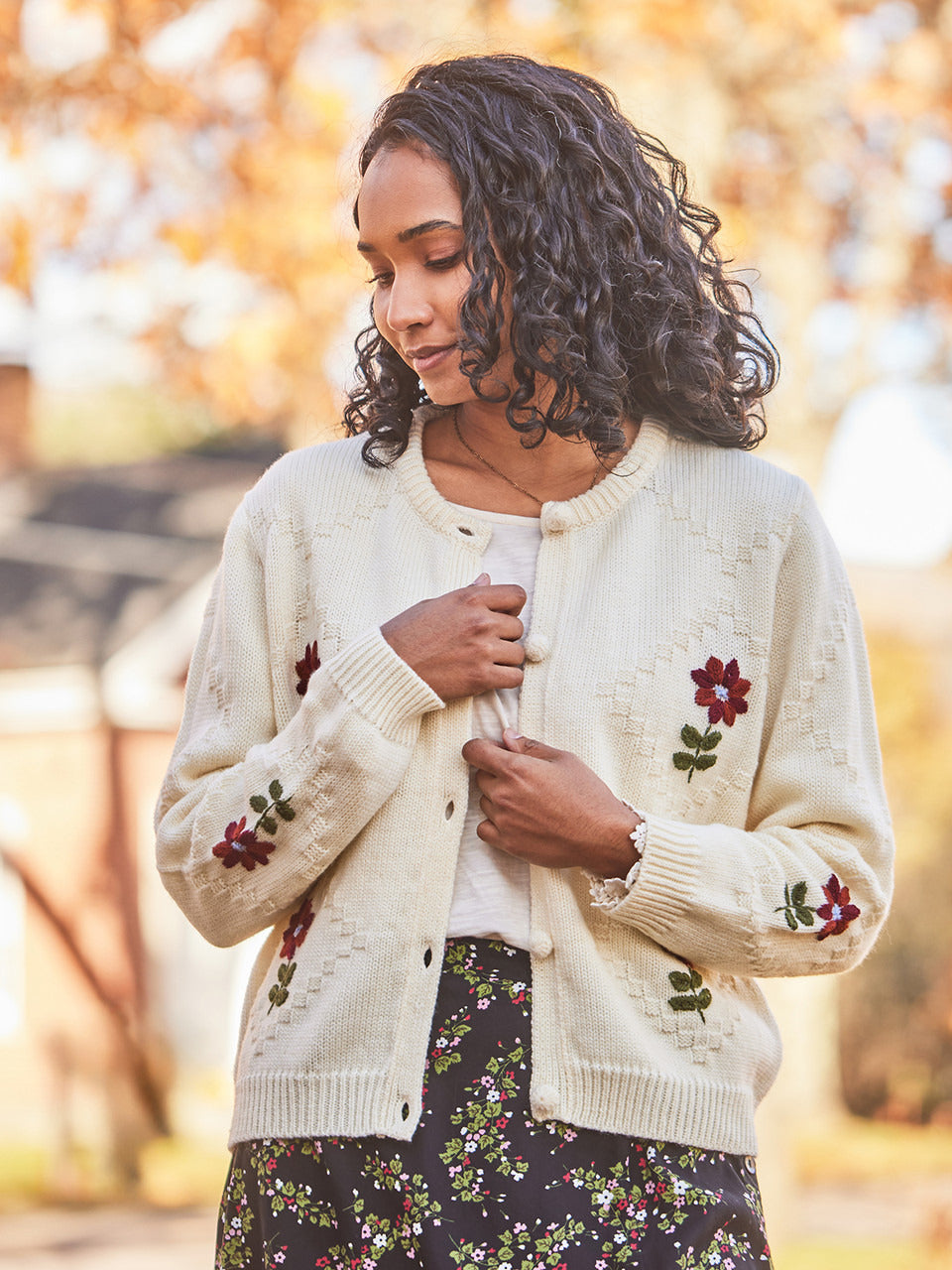 April Cornell Cozy Garden Cardigan