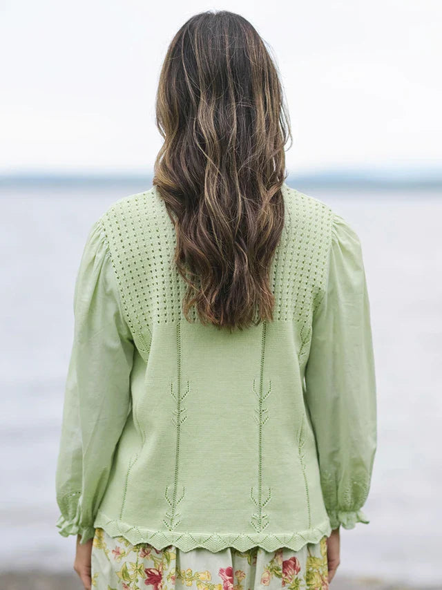 April Cornell Tea Shop Sweater - Sage