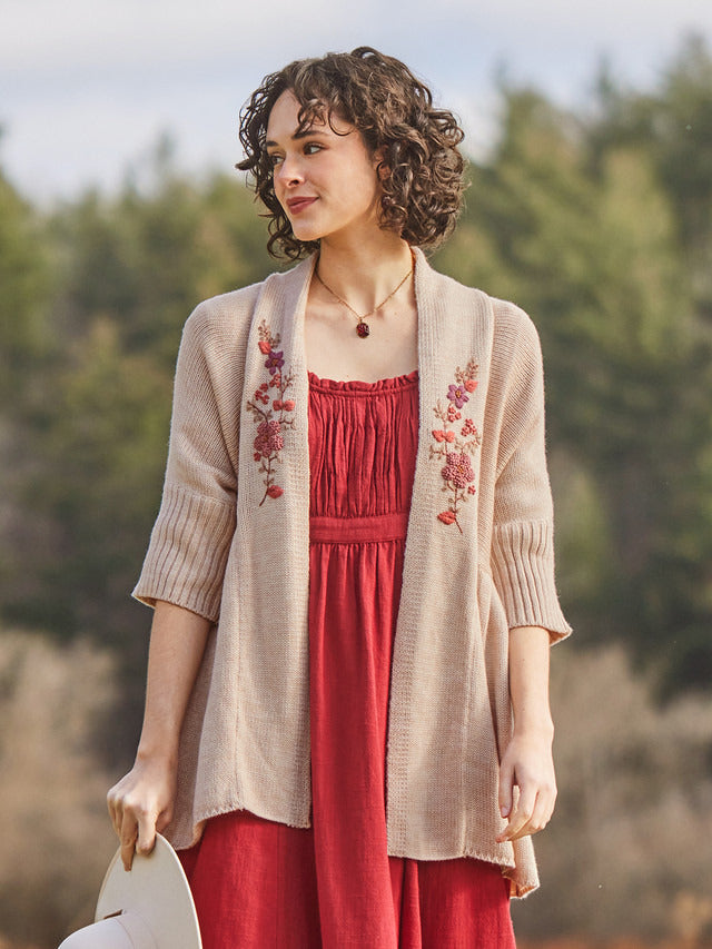 April Cornell Wood Angel Sweater